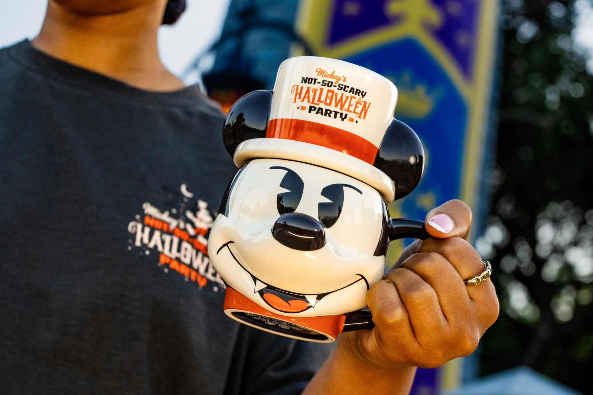 MickeysNotSoScaryHalloweenPartyMug | The Main Street Mouse Mickeys not so scary halloween party mug
