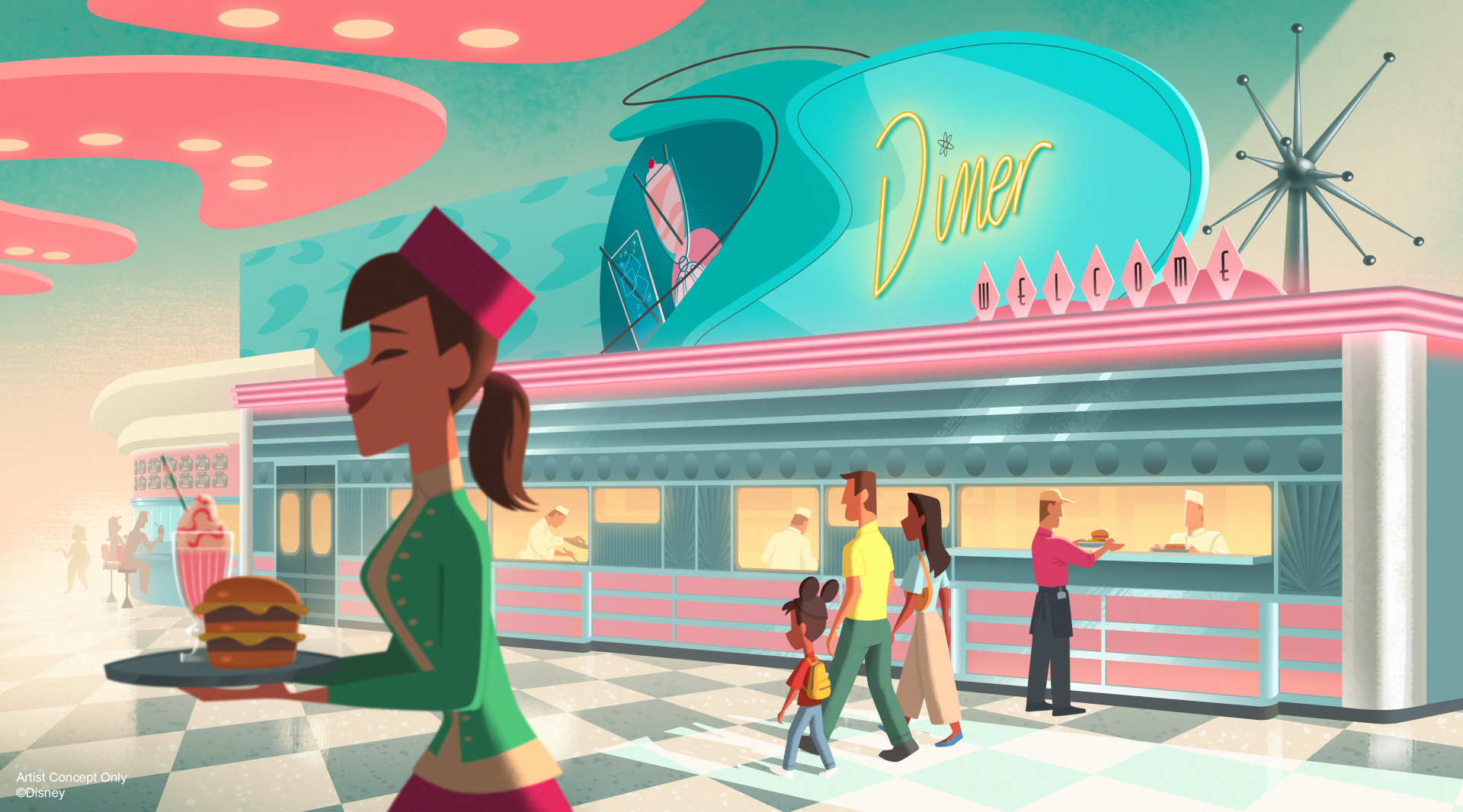AnnettesDinerDisneyVillage | The Main Street Mouse Annettes diner disney village