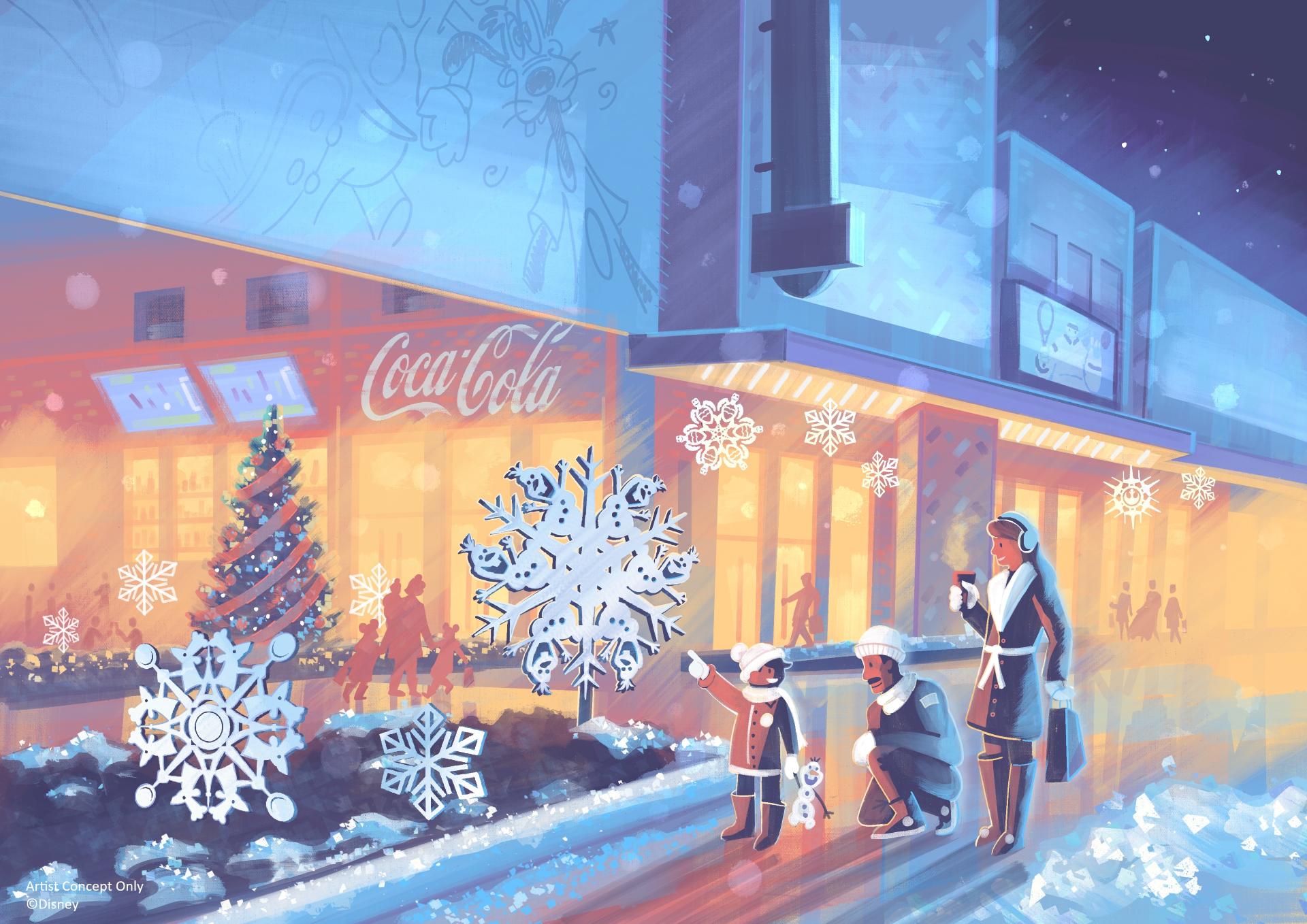 DisneyVillageChristmasDecor | The Main Street Mouse Disney village christmas decor