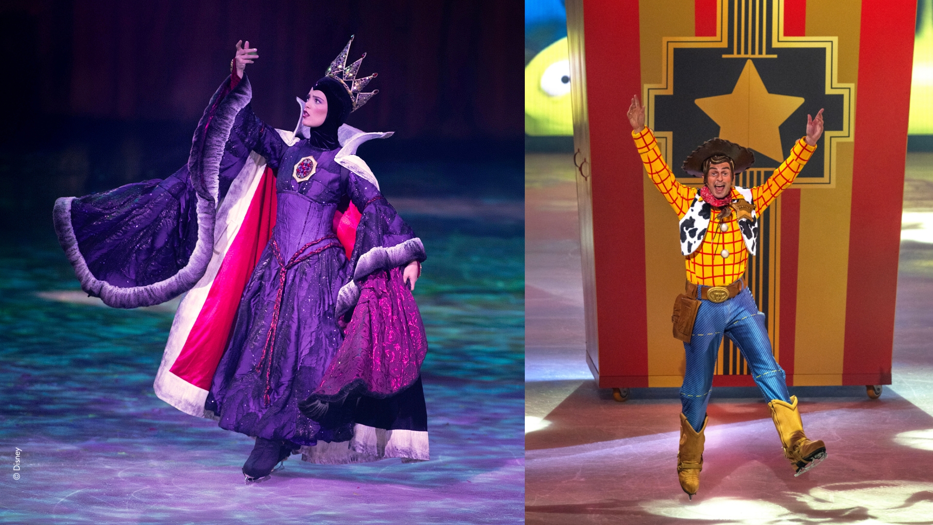 Disney on Ice Evil Queen and Woody