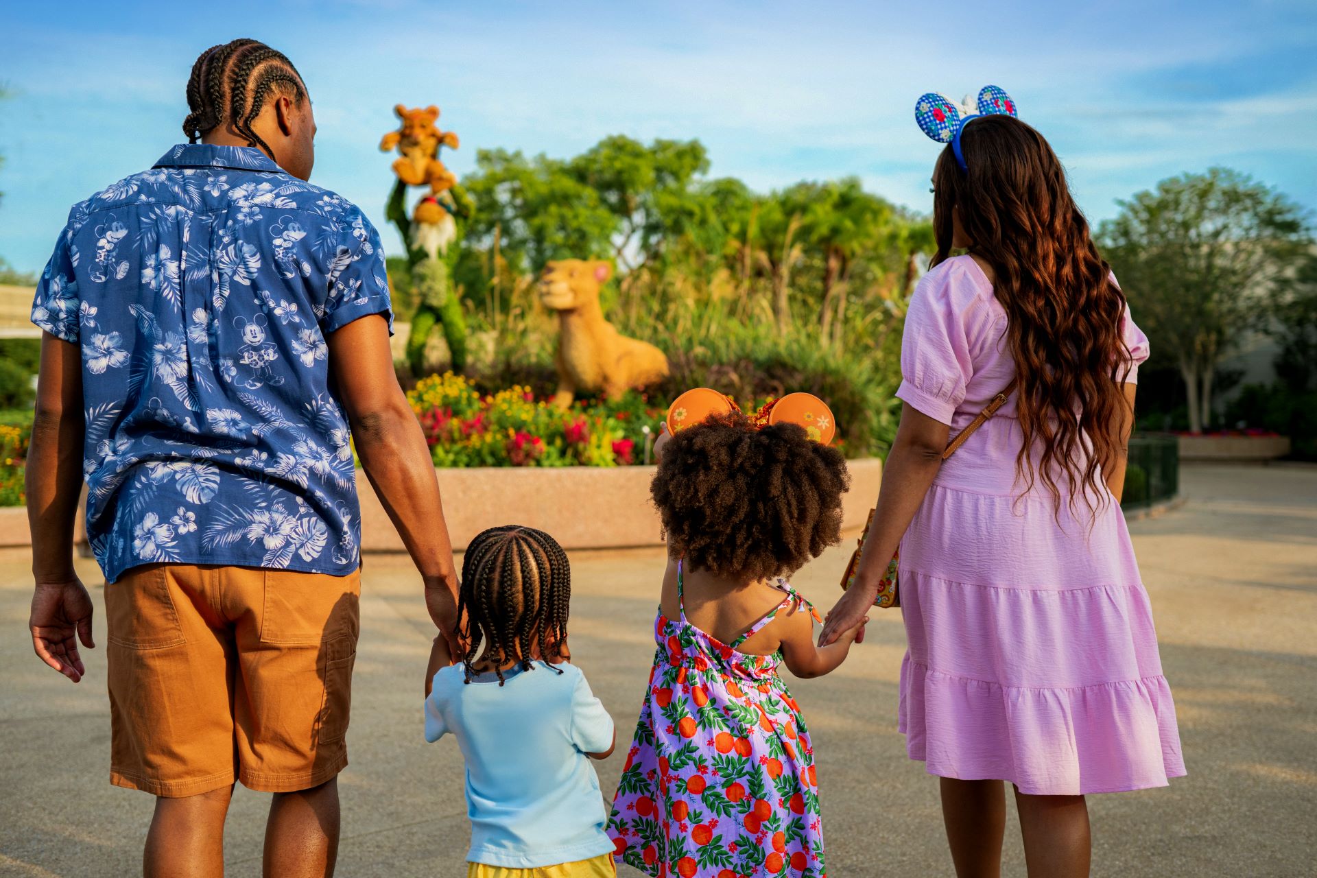 Family at epcot flower and garden festival 2026