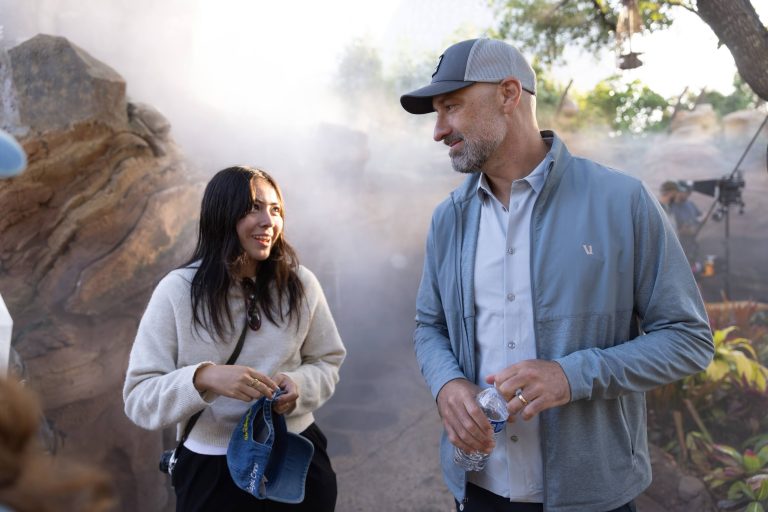 Figueroa sierra Discusses Filming with the Advertisements Director Kirk Sullivan at Journey of Water Inspired by Moana at Epcot
