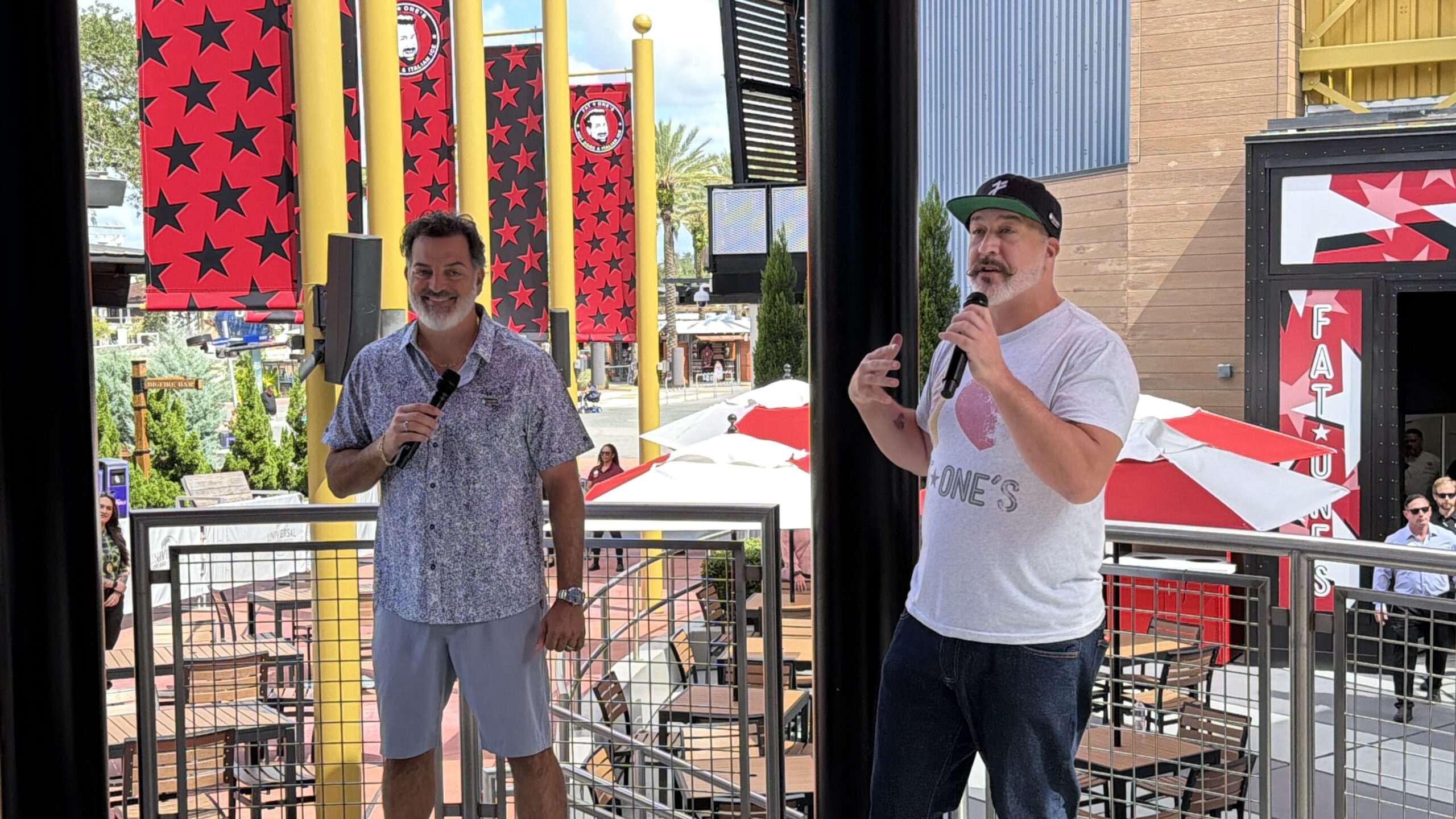 Joe Mulvihill and Joey Fatone Opening of Fat Ones