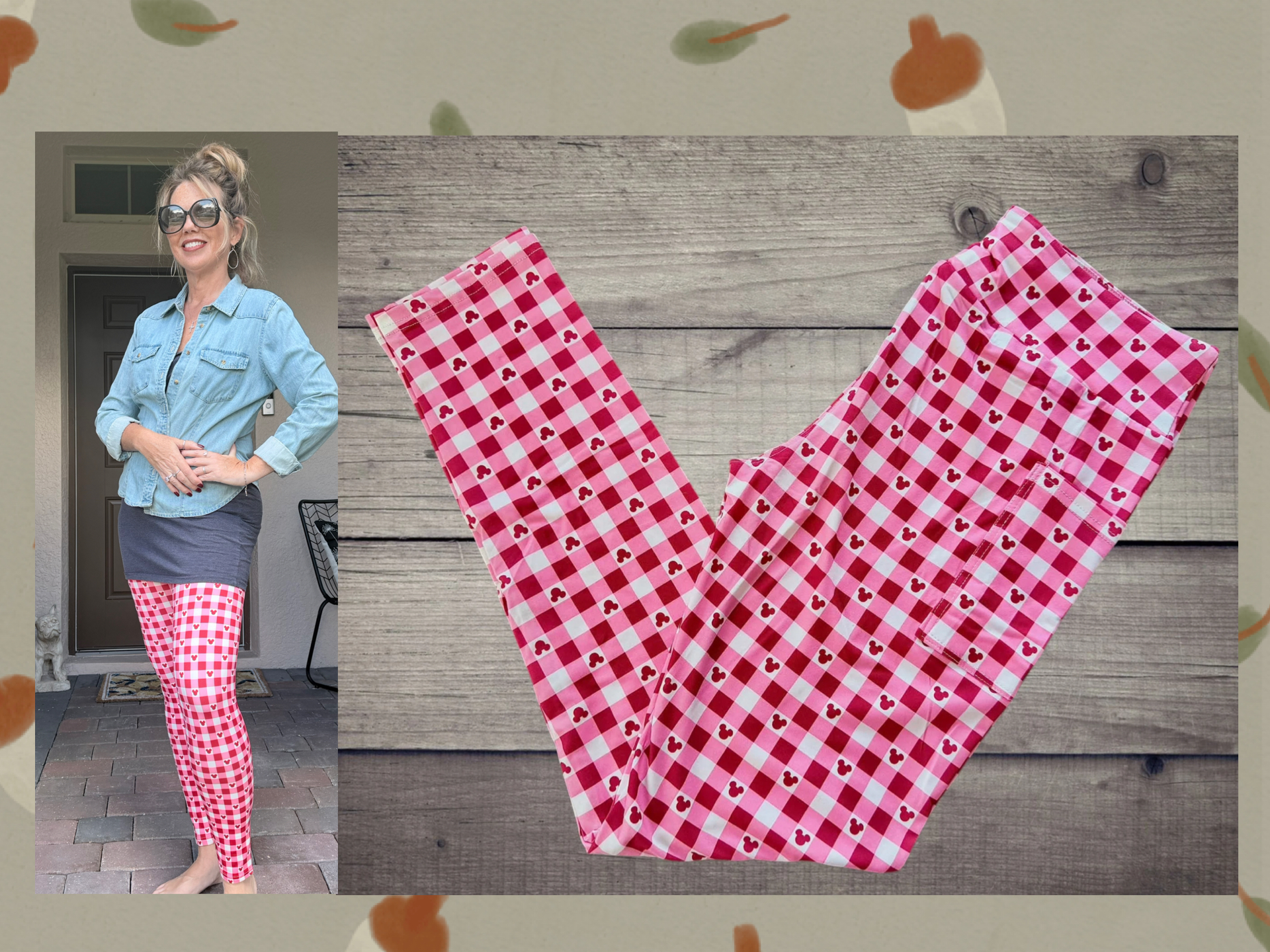Red Plaid Leggings