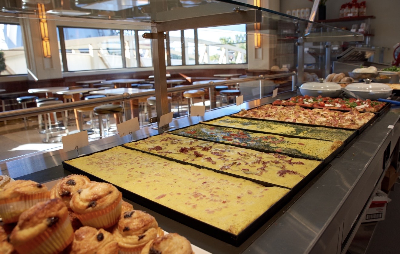 the Landing at Disney Springs Featuring Pizza Ponte Maria and Enzos Ristorante Enzos Hideaway and the Edison Waterfront Dining