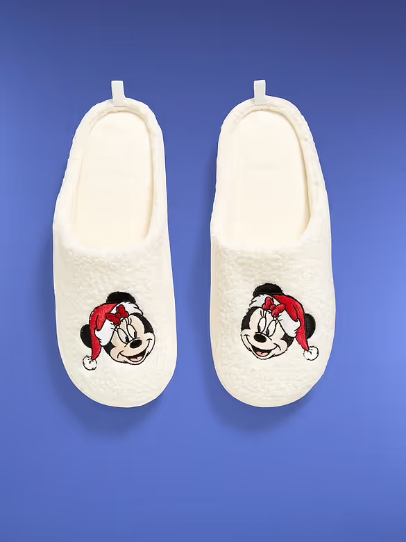 Old Navy x Disney Mickey Mouse Sherpa Slippers for Women | The Main Street Mouse Old Navy X Disney Mickey Mouse Sherpa Slippers for Women
