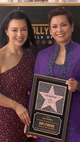 Lea Salonga and Ming Na wen Hollywood Walk of Fame