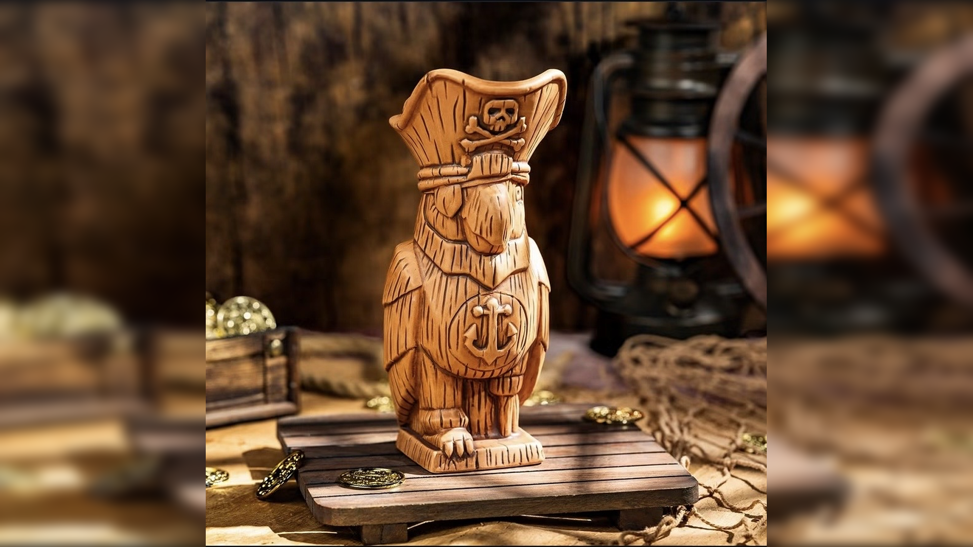 Ahoy Pirate Parrot Mug Sailing into the Beak and Barrel Soon
