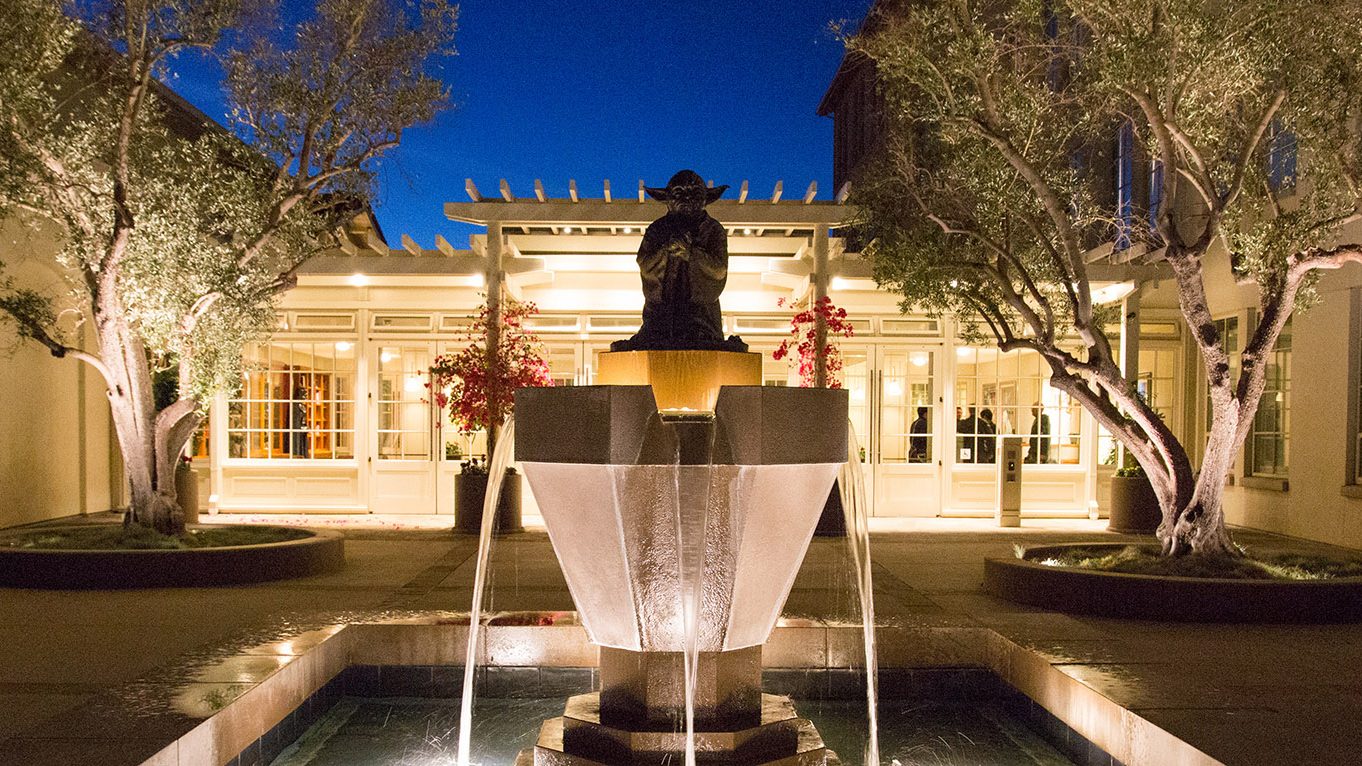 Yoda Fountain ILM | The Main Street Mouse Yoda Fountain Ilm