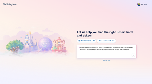 Disneys New Vacation Planning Experience beta Screenshot 2