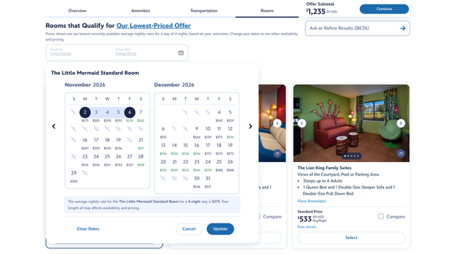 Disneys New Vacation Planning Experience beta Screenshot 4
