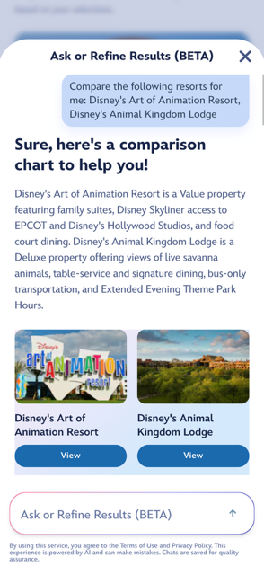 Disneys New Vacation Planning Experience beta Screenshot 5