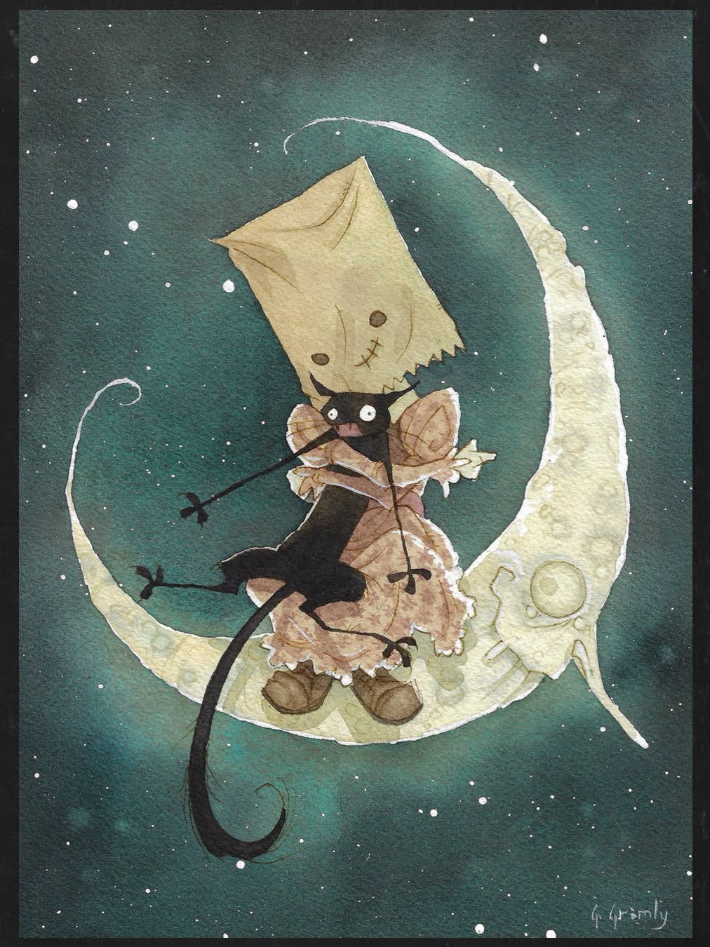 Gris Grimly Gideons Bakehouse Artist Edition trading card | The Main Street Mouse Gris Grimly Gideon's Bakehouse Artist Edition trading card