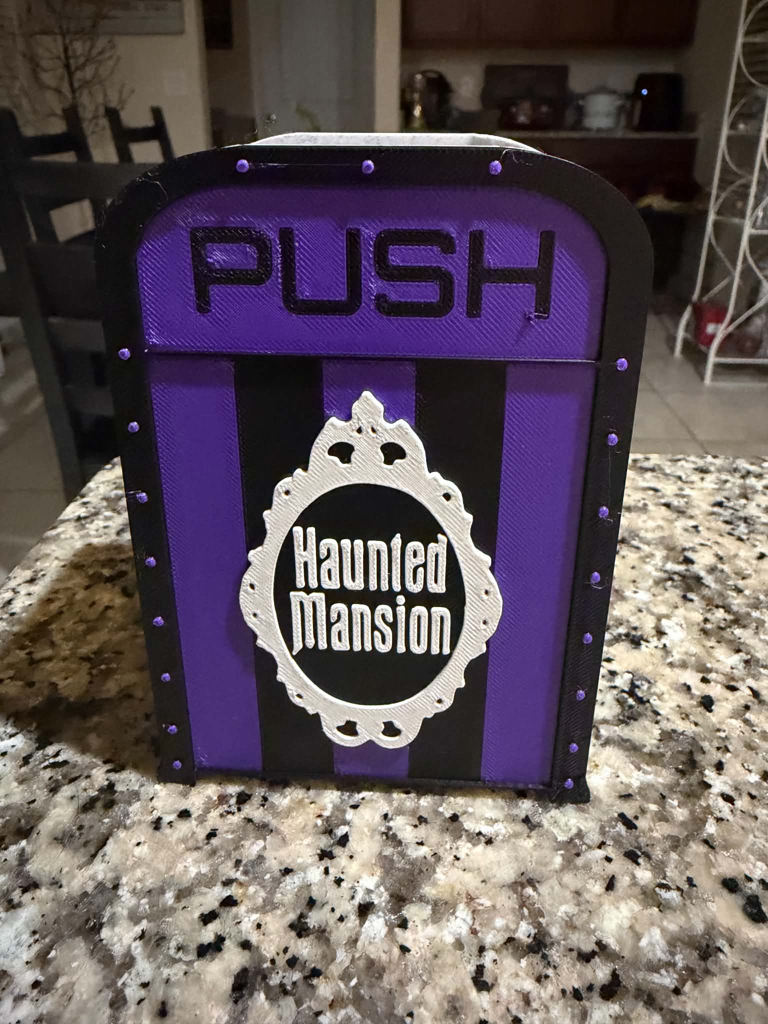 Haunted Mansion Trash Can White