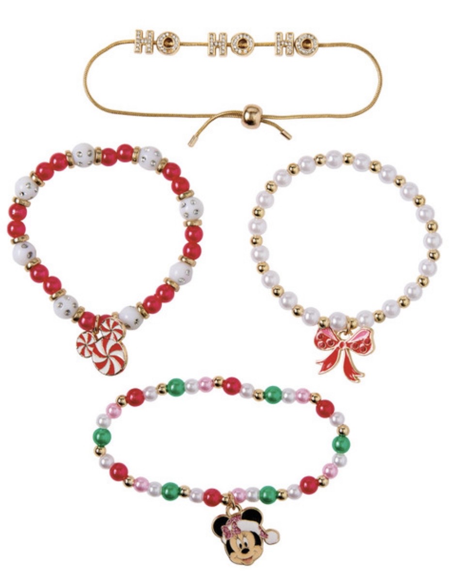 Aldi Disney Holiday Bracelets Earrings Bag Charms and Pins