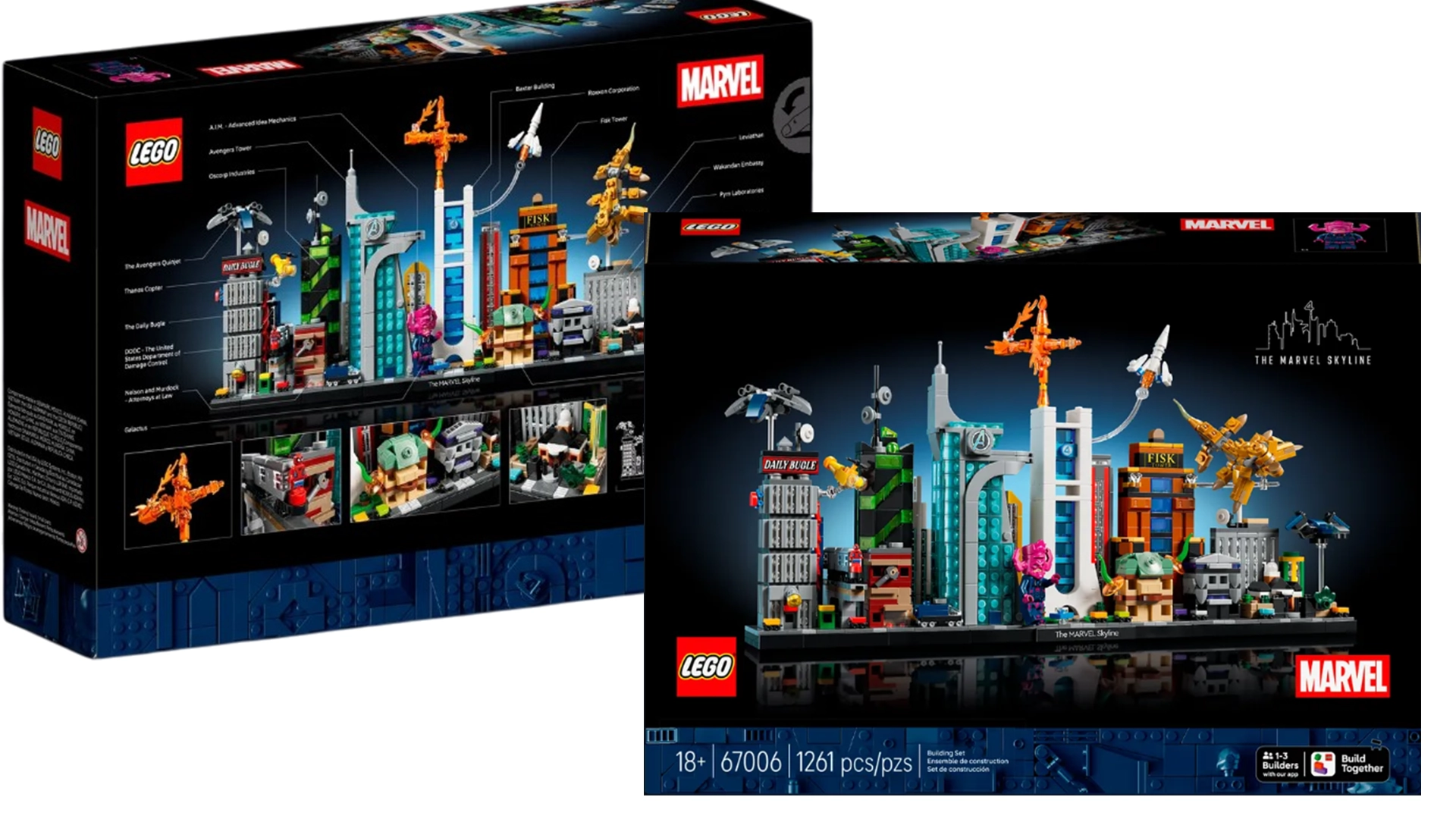 Marvel Skyline Lego Set Box