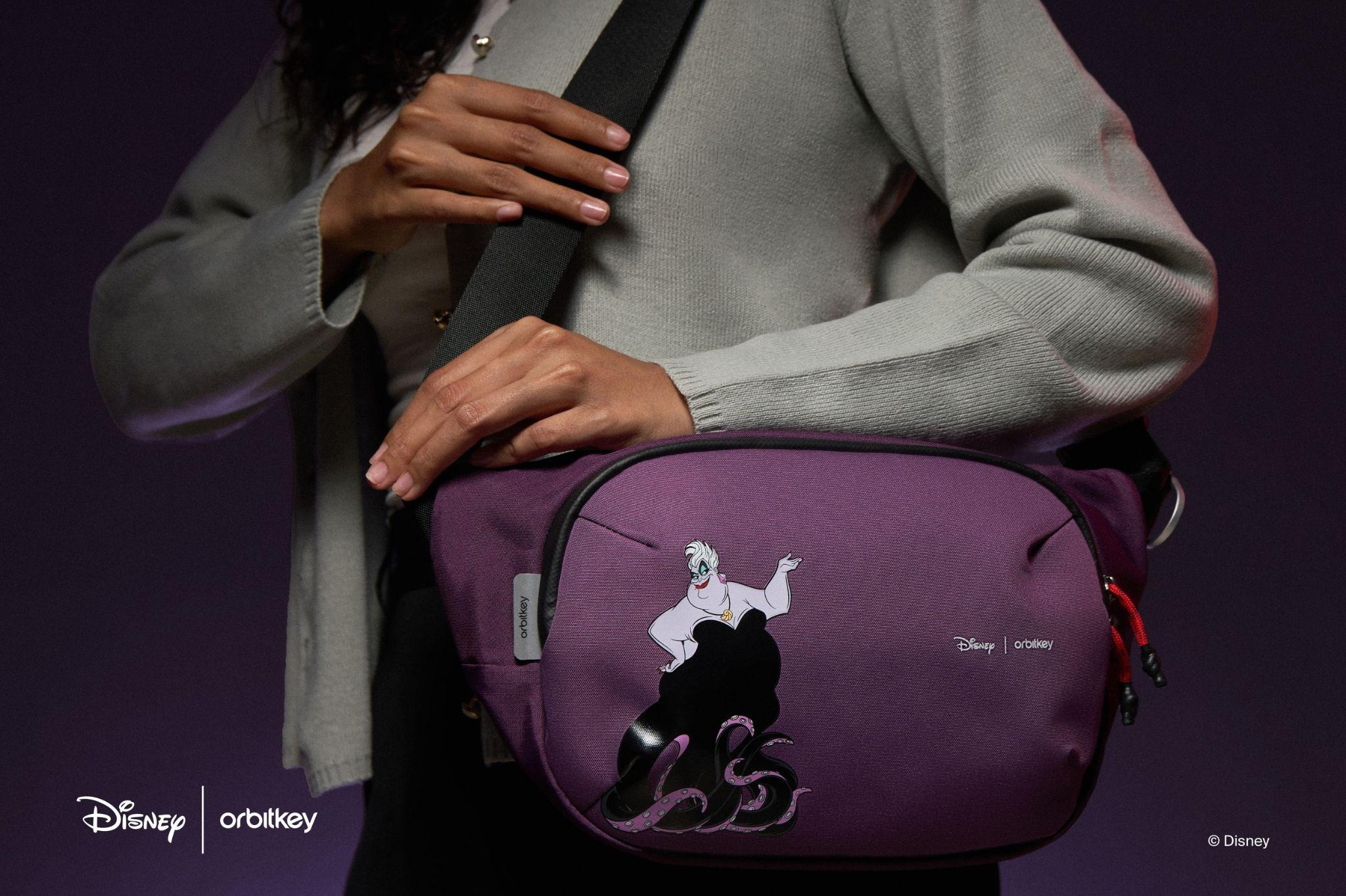 Orbitkey Disney Villains Ursula Urban Sling in Purple with Black Tentacles