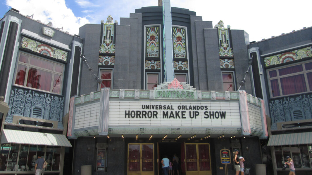 Pantages Theater at Universal Studios Florida | The Main Street Mouse Pantages Theater Home of the Horror Make up Show at Universal Studios Florida