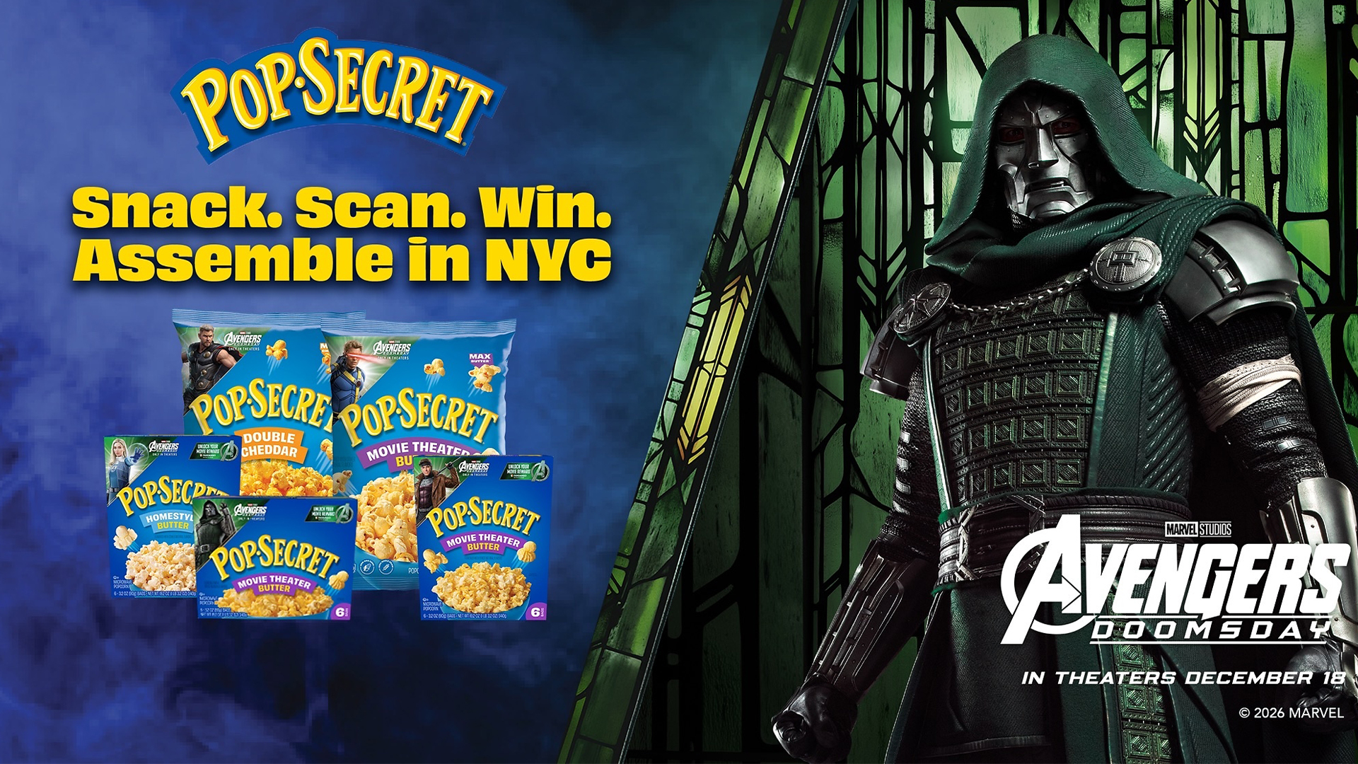 Pop Secret Assembles with Marvel Studios for Avengers Doomsday Popcorn