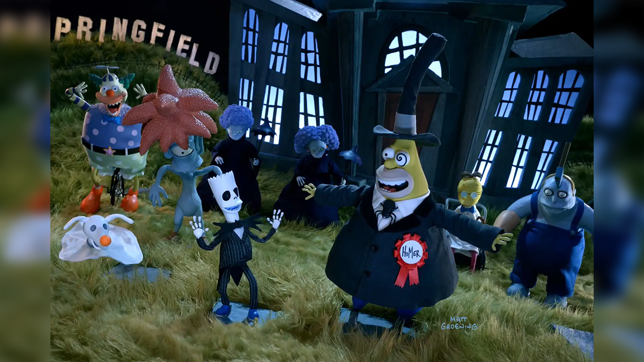 The Simpsons Turn Into The Nightmare Before Christmas in a Stop Motion Treehouse of Horror Opening | The Main Street Mouse the Simpsons Turn into the Nightmare Before Christmas in a Stop Motion Treehouse of Horror Opening