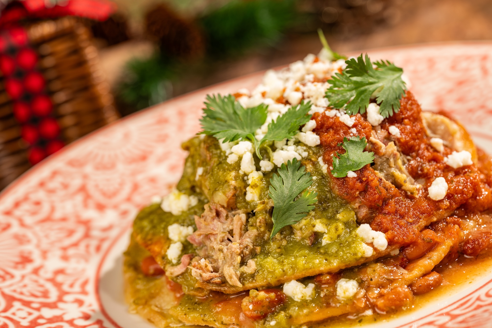 Tostada de Nochebuena | The Main Street Mouse Tostada De Nochebuena at Pecos Bill Tall Tale Inn and Café