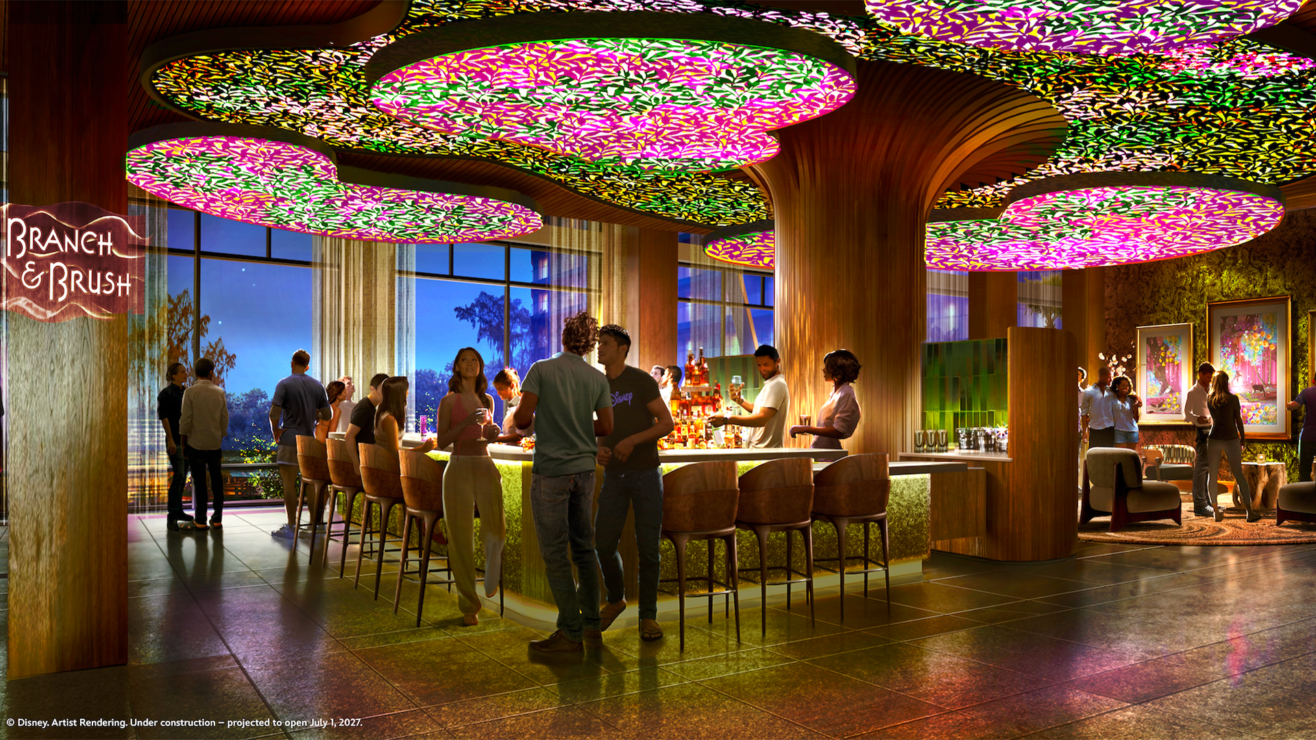 First Look at Branch Brush and the Grand Lobby at Disneys Lakeshore Lodge